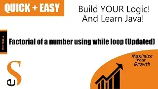 Java : Factorial of a number using while loop (New)