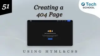 Creating a 404 Page with HTML & CSS