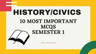 HISTORY/CIVICS || 10 Most Important Questions of History/Civics || Class 10th ||