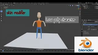 Create low poly character in 5 minute using skin modifier