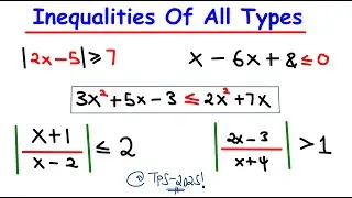 How to solve All Types Of Inequalities |  Easy