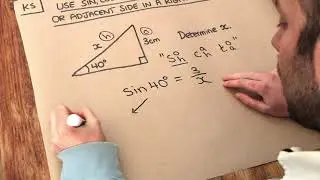 Key Skill - Use sin, cos and tan to find the hypotenuse or adjacent side in a right-angled triangle.