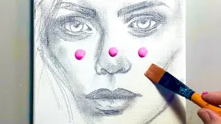 Portrait in Colours / Acrylic Painting Technique
