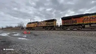 LIVE CSX K636 UP, BNSF, CSX