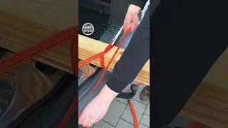 No way! Correct Load Securing with Ratchet Strap