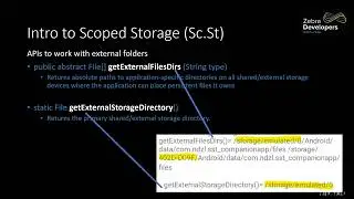 Zebra DevTalk | Community Day | EMC | Scoped Storage Masterclass | Impact for Developers | Dec 2022