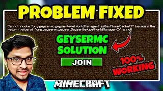 Unable To Connect Geysermc Problem Fixed Minecraft | Fix this Cannot Invoke Problem Minecraftpe