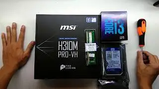 intel Core i3 8100 msi H310M PRO-VH 4GB DDR4 2400 MHZ budget PC 2018