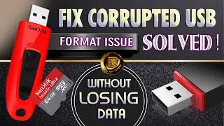Fix Corrupted USB Format Problem Flash Drive Without Losing Data | Save Data Without Formatting
