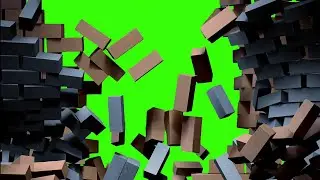wall breaking green screen effect|wall collapse green screen|green screen wall breaking|Wall break
