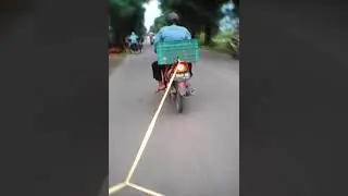 Motor Mogok Ditarik Pake Tali Rafia