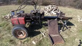 homemade log splitter with log lift