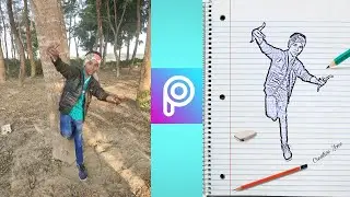 PicsArt Pencil Sketch Editing ।। PicsArt Editing New Style Tutorial ।। Pencil Sketch Photo Effect...