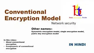 Conventional Encryption Model in network security