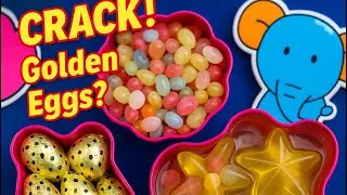 Colorful Jelly and Gold Candy Eggs! | Satisfying No Talking ASMR