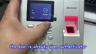 Hik Vision Fingerprint Terminal: How to set SuperPassword on DS-K1T8003 / K1T804 to PIN open Door