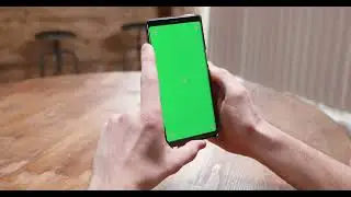 POV shot of male hands holding a phone mock up green screen footage | 4K footages | GreenScreen Vfx