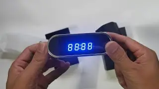 Unboxing of HD WiFi Table Clock Camera LookCampro APP