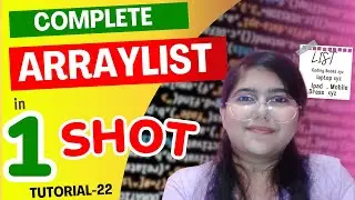 ArrayList in Java + Programs | Java DSA Full Course | Tutorial-22