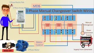 How to use 3 phase Manual Changeover Switch | 3 Phase Manual Changeover Switch Wiring | Changeover