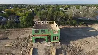 Demolition of Quigs Apple Orchard, Mundelein by drone
