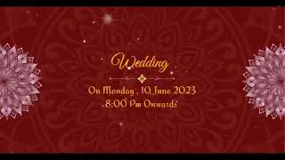 Cinematic wedding invitation Video | marriage video editing in kinemaster  wedding anniversary video
