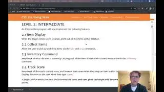 Lab 9 Text Adventure Intermediate 2.2 and 2.3