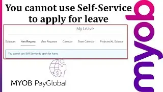 You cannot use Self Service to apply for leave