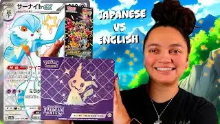 Japanese VS English Pokemon Cards!