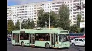 Минск.Поездка на троллейбусе №44 ДС Бобруйская - ДС Запад-3