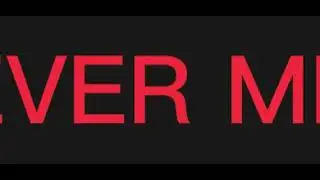 NEVER MIND | Scrolling text LED Scrolling text 