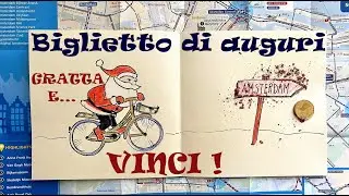 Biglietto di auguri  GRATTA E VINCI fai da te, regalo di natale HD