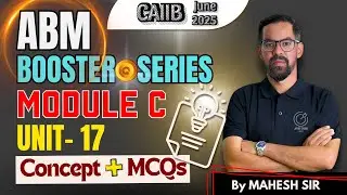 CAIIB ABM Statistics 2025 | CAIIB ABM Unit 17 Concept & MCQs | CAIIB June Preparation 2025
