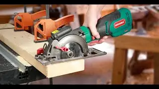 HYCHIKA 750W Pure Copper Mini Circular Saw demonstration