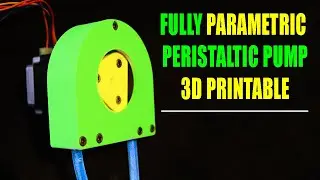 3D Printed Peristaltic Pump Fully Parametric W/Fusion 360 And Nema Stepper
