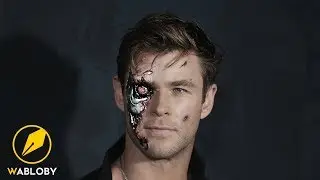 Terminator face effect in Adobe photoshop