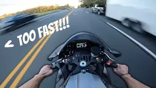 HOT GF’S FIRST TIME ON YAMAHA R1