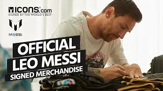 OFFICIAL MESSI SIGNED MERCHANDISE from Icons.com!