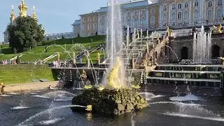 The Grand Cascade in the Lower Park of Peterhof | Большой каскад фонтанов в Петергофе (17 Aug 2022)