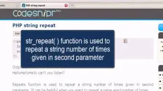 PHP Tutorial : string repeat