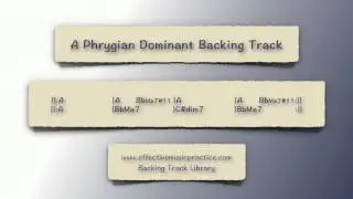 A Phrygian Dominant Backing Track