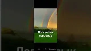 Кыргыз тили Логикалык суроо(Жообу менен)