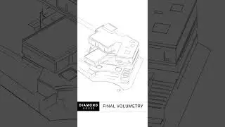Architectural concept of the Diamond House, designed by @remyarchitects