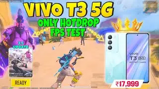 🔥Vivo T3 5G BGMI Hotdrop ( Aladdin Mode 3.1 ) Test On Fps : DM 7200