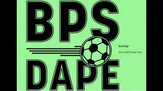 DAPE Bag Activity - Disc Golf/Frisbee Toss