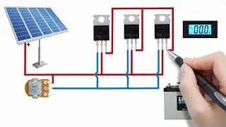 Charger Controller For Solar Panel With Mosfet IRF3205 | Easy to make