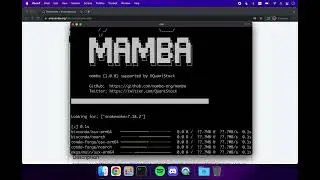 how to create a new mamba/conda environment mac terminal