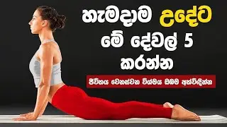 හැමදාම උදේට මේ දේවල් 5 කරන්න - ජීවිතය වෙනස්වන විශ්මය ඔබම අත්විඳින්න - Morning Habits