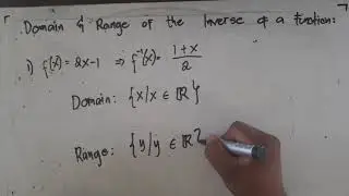 GenMath: domain & range of an inverse function