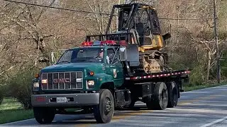 *Extremely Rare* Maryland Forestry Fire Service Dozer 653 Responding to an 8 Alarm Brush Fire 4/4/23